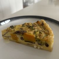 Vegan quiche   at Tsuchi Cafe in Toronto