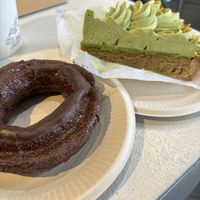 Pistachio match tart is maybe the best thing I’ve ever eaten   at Tsuchi Cafe in Toronto