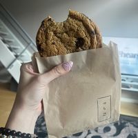 Chocolate chip cookie  at Tsuchi Cafe in Toronto