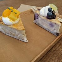 Seasonal tarts at Tsuchi Cafe in Toronto