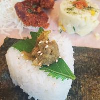 onigiri at Tsuchi Cafe in Toronto