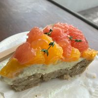 Earl Grey Citrus Tart at Tsuchi Cafe in Toronto