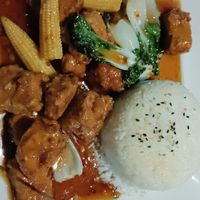 Orange Chicken (Gardein) at Yard House in Northridge