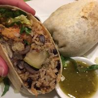 Vegan burrito. at El Pueblito Mexican in Bracebridge