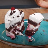 Black forest cake (foret noire) at Fit Cake Krakow Karmelicka in Krakow