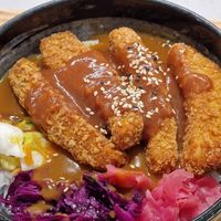 Japanese curry with Planted chicken stripes. at MARU in Zurich