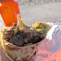 Mushrooms and guacamole at The Taco Stand in Encinitas