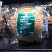 New vegan beyond meat breakfast sandwich at Starbucks in Belvedere