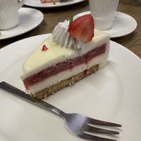 Vanilla strawberry vegan cake  at Healthy Sweets by Polina in Tallinn