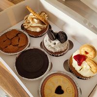 Cupcakes and cheesecakes at Sweet Pea's in Nantwich