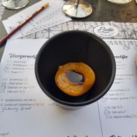 Frisse perzik at Bistro Belle in Oud Zuilen