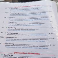 menu at Rambutan in Garmisch-partenkirchen