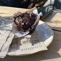 vegan chocolate muffin!   at Dean & David in Garmisch-partenkirchen