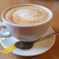 Soya caramel latte at Brewhouse Cafe - Seaton Delaval Hall in Seaton Sluice
