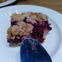 Blackberry crumble (August 2023) at Brewhouse Cafe - Seaton Delaval Hall in Seaton Sluice