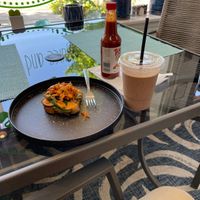 Avo toast and cacao smoothie  at Green Vibes Juice & More in Mount Vernon