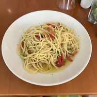 Spaghetti with chilli and garlicc  at Agliolio in Il-qrendi