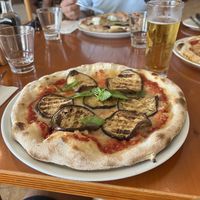 Vegan pizza (with aubergine)  at Agliolio in Il-qrendi