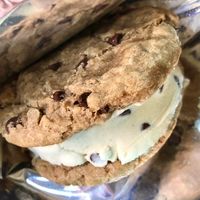 Mint Chip Sandwich  at Mr.Dewie's Cashew Creamery in Oakland