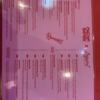 Menu  at Machimbombo in Lisbon