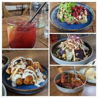 Delicious vegan dishes at Imad's at Imad's Syrian Kitchen in London