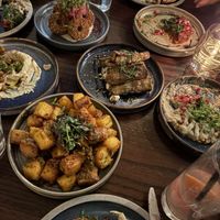  A full selection of veg fare  at Imad's Syrian Kitchen in London