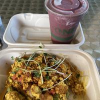 Avocado Toast & açaí smoothie  at The Spot in Princeville