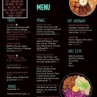 Menú  at Franchesca's Empanadas Cafe in Baltimore