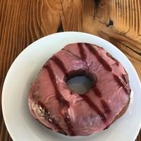 Raspberry Donut  at Timeless Coffee - Webster in Oakland