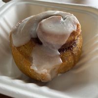 Pumpkin cinnamon roll  at Timeless Coffee - Webster in Oakland