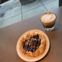 Blueberry danish and cortado!   at Timeless Coffee - Webster in Oakland