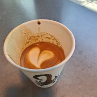 cortado with oatmilk at Timeless Coffee - Webster in Oakland