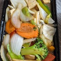 Mongolian stir fry with vegetable and tofu combination. at Thai Taste in Amarillo