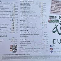Menu (the online version is outdated)  at Dukka in Brescia