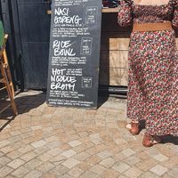 Menu at Banh Vi in Manchester