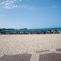 At the beach at La Vida Paguera in Mallorca