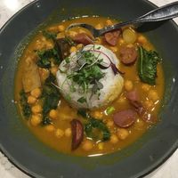 Hearty Curry Bowl. Delicious & beautifully presented. Note there is no meat in this picture…it’s the fingerling potatoes. I feel the portion size vs. $18 price is not right. at Mason Jar Kitchen in Eagan