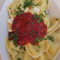 Ravioli with cheese at Ic-Centru in Gharb