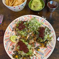 roasted vegetable tacos with chipotle salsa at Mexifun in Southampton