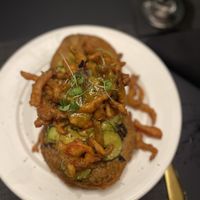 Farmers Veggie Patch —so crispy  at The Chef's Table in Houston