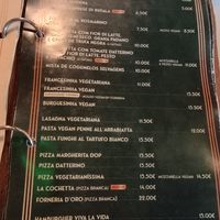 Menu vegetariano at La Forneria in Vila Real