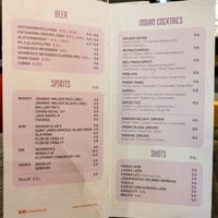 Menu page at SVAAdish at SVAAdish in Hamburg