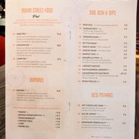 Menu page at SVAAdish at SVAAdish in Hamburg