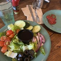 Salt hill salad and johnny tots at Galway Bay in Ocean Shores