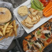 Beyond burger, hummus and pita bread, and pizza at Galway Bay in Ocean Shores