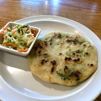 vegan pupusa 😍  at Gloria's Pupuseria in Staunton