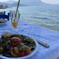Vegan plate  at The Cellar Tavern in Crete