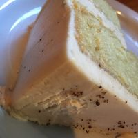 Vanilla Cake w/ Coffee Frosting at Cafe Gertrude in Portland