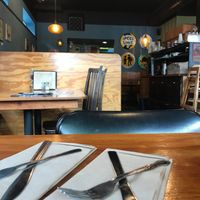 Interiorshot of the cafe at Cafe Gertrude in Portland