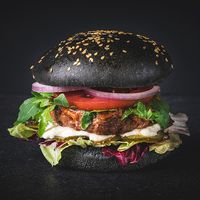 NoBeef Burger Meat Replacer Burger at FunKink Burgers in Bucharest